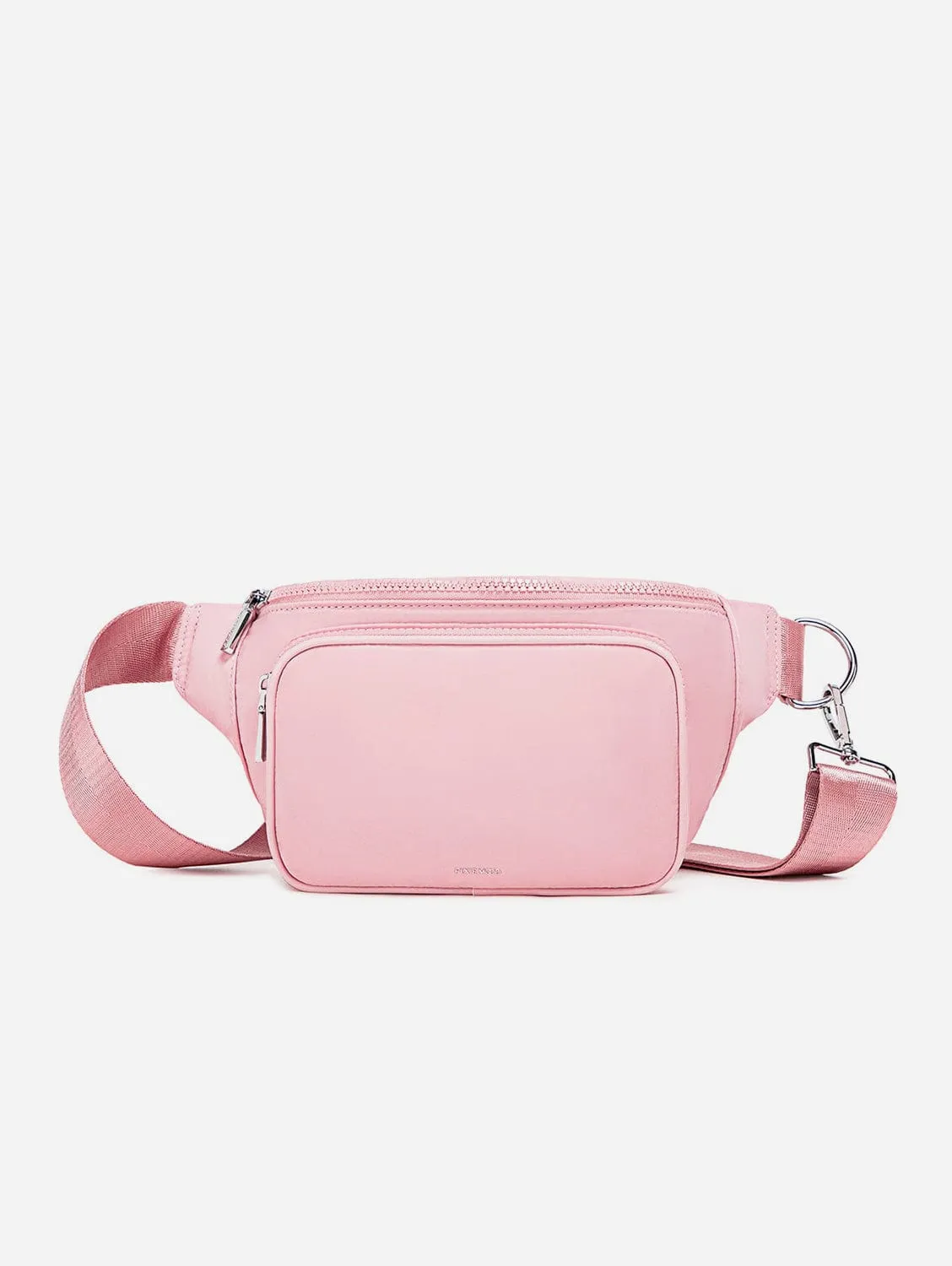 Aaliyah Nylon Vegan Fanny Pack | Light Pink