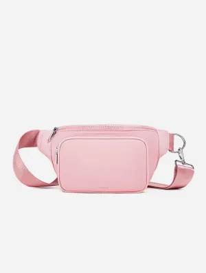 Aaliyah Nylon Vegan Fanny Pack | Light Pink