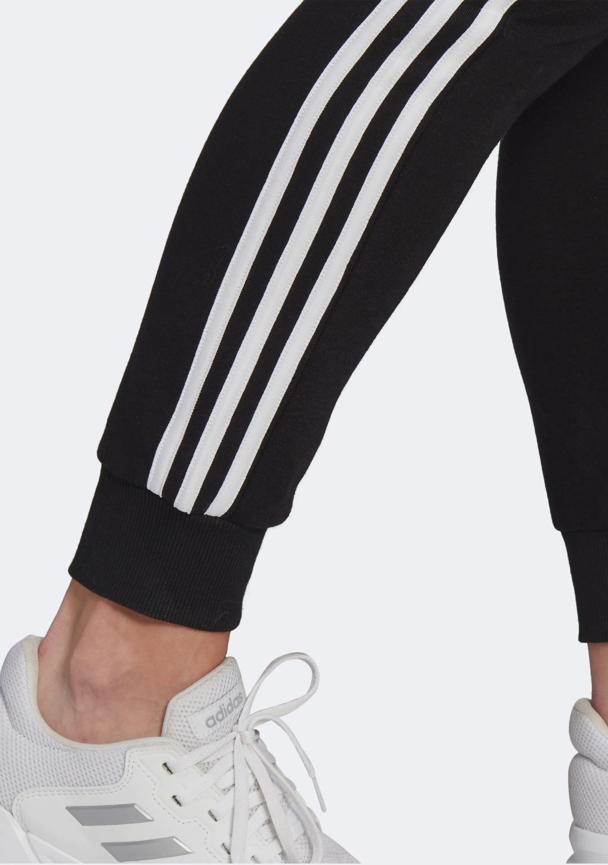 Adidas Womens Essential Fleece 3 Stripe Pants