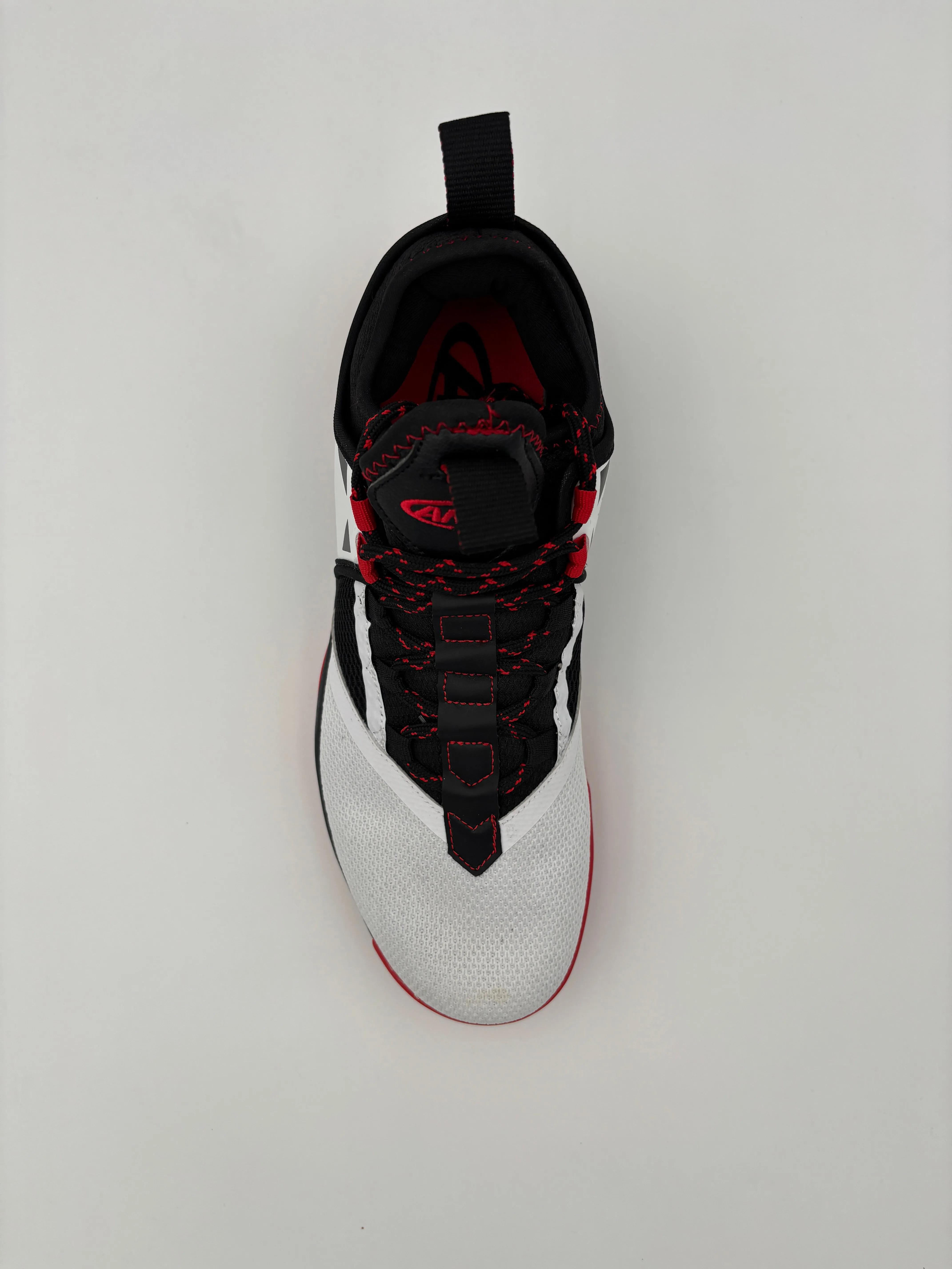 AND-1 MEN'S CHARGE WHITE/BLACK/RED BASKETBALL SHOES
