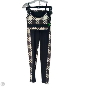 Athletic Bra By Beach Riot In Black & Cream, Size: S