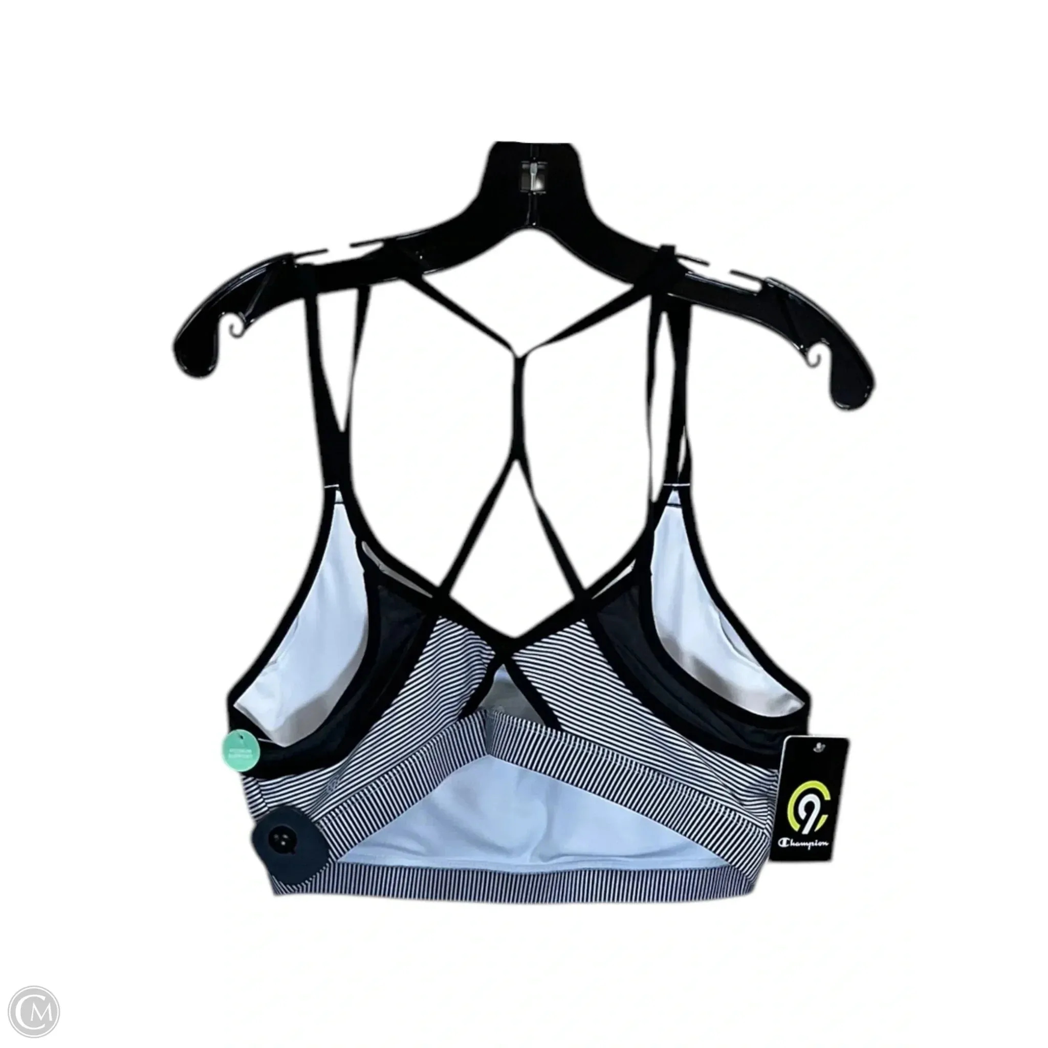 Athletic Bra By Champion In Black & White, Size: 1x