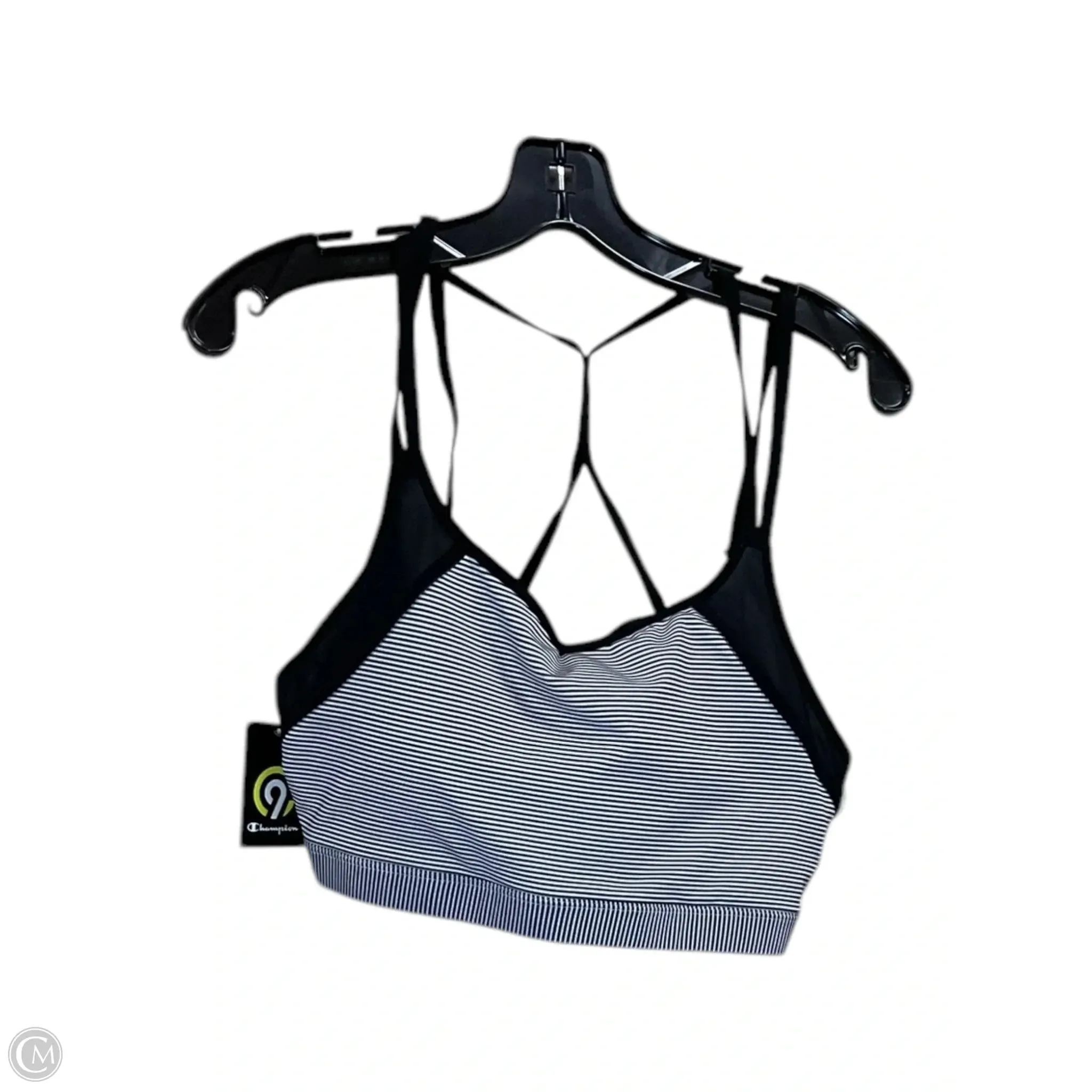 Athletic Bra By Champion In Black & White, Size: 1x