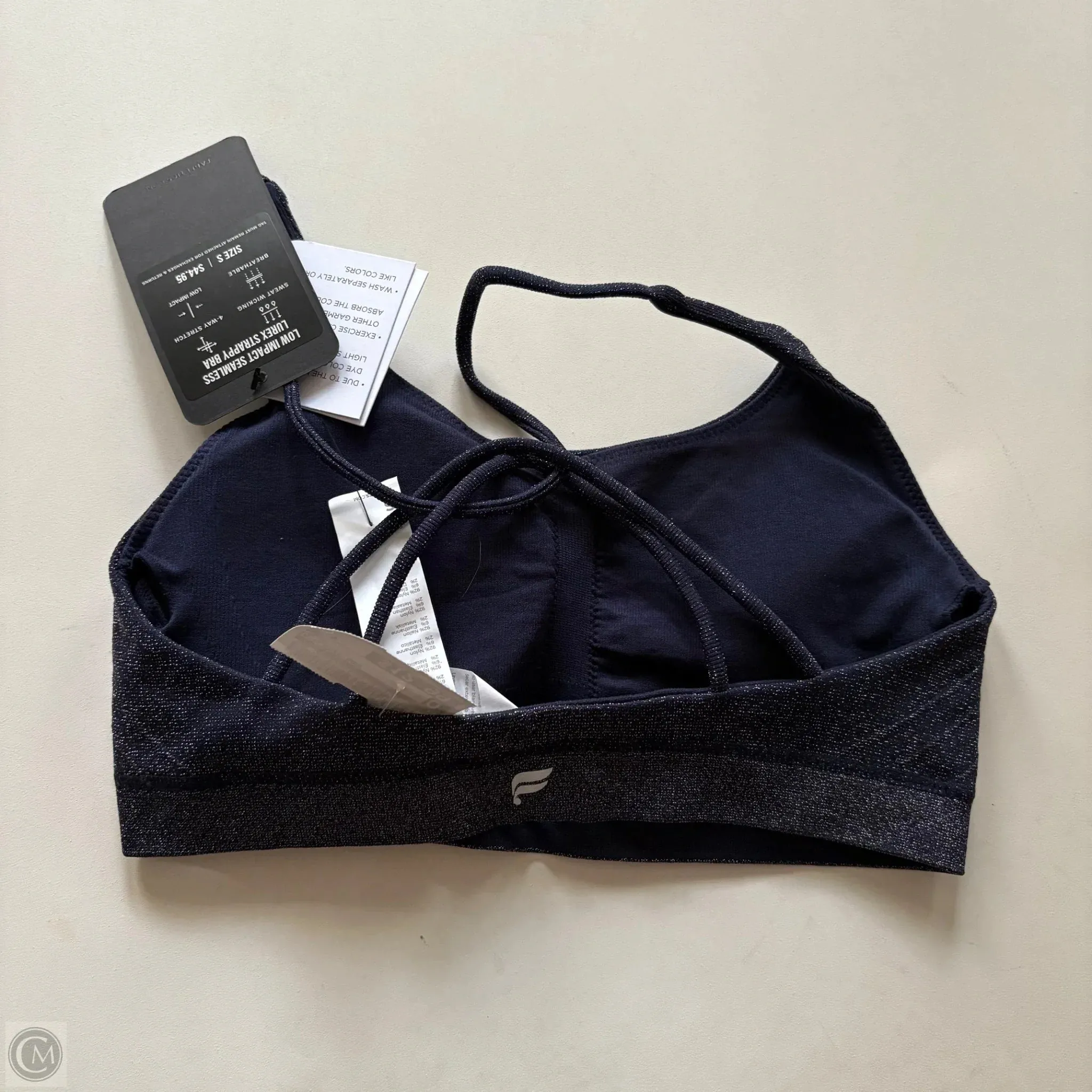Athletic Bra By Fabletics In Blue, Size: S