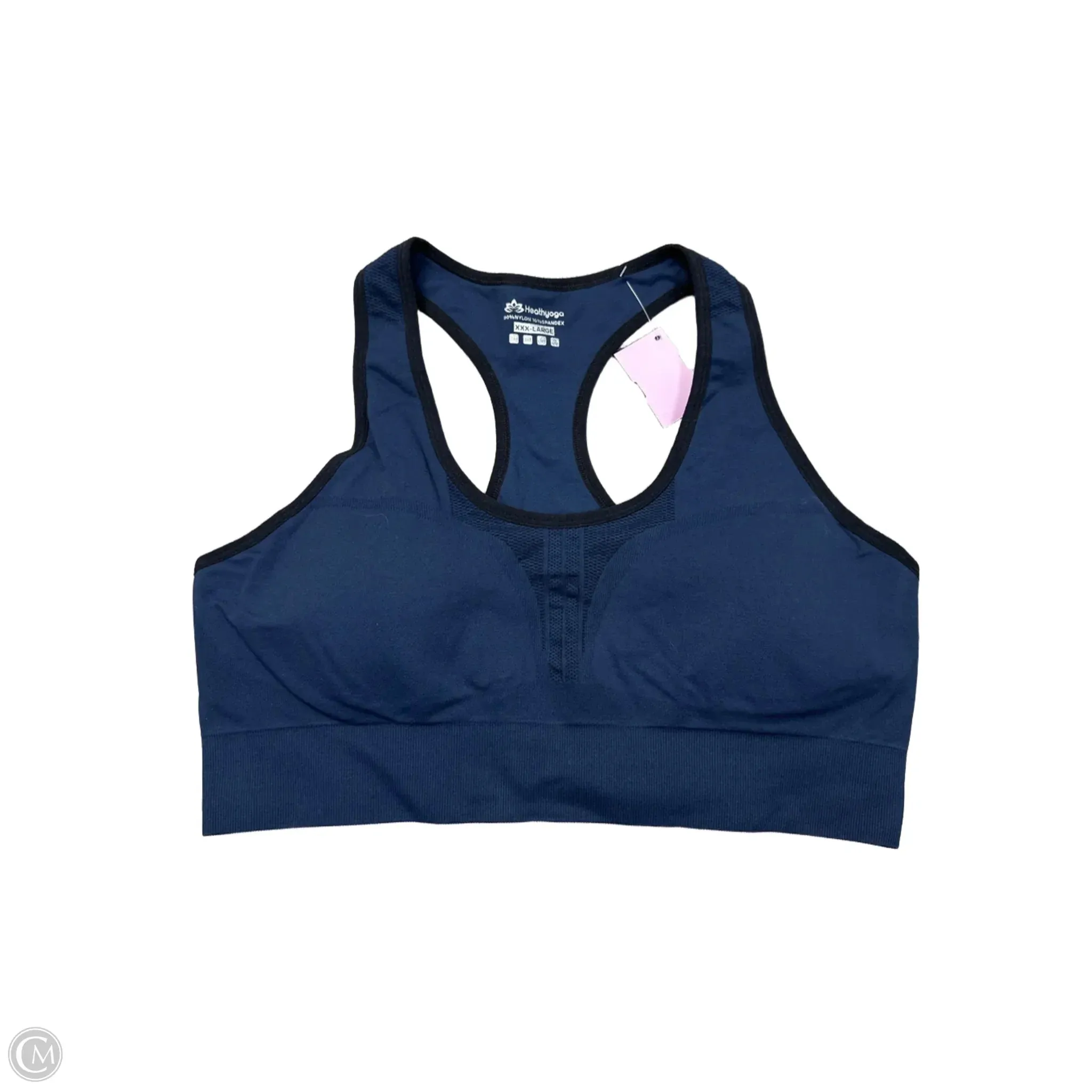 Athletic Bra By HEATHY YOGA In Navy, Size: 3x