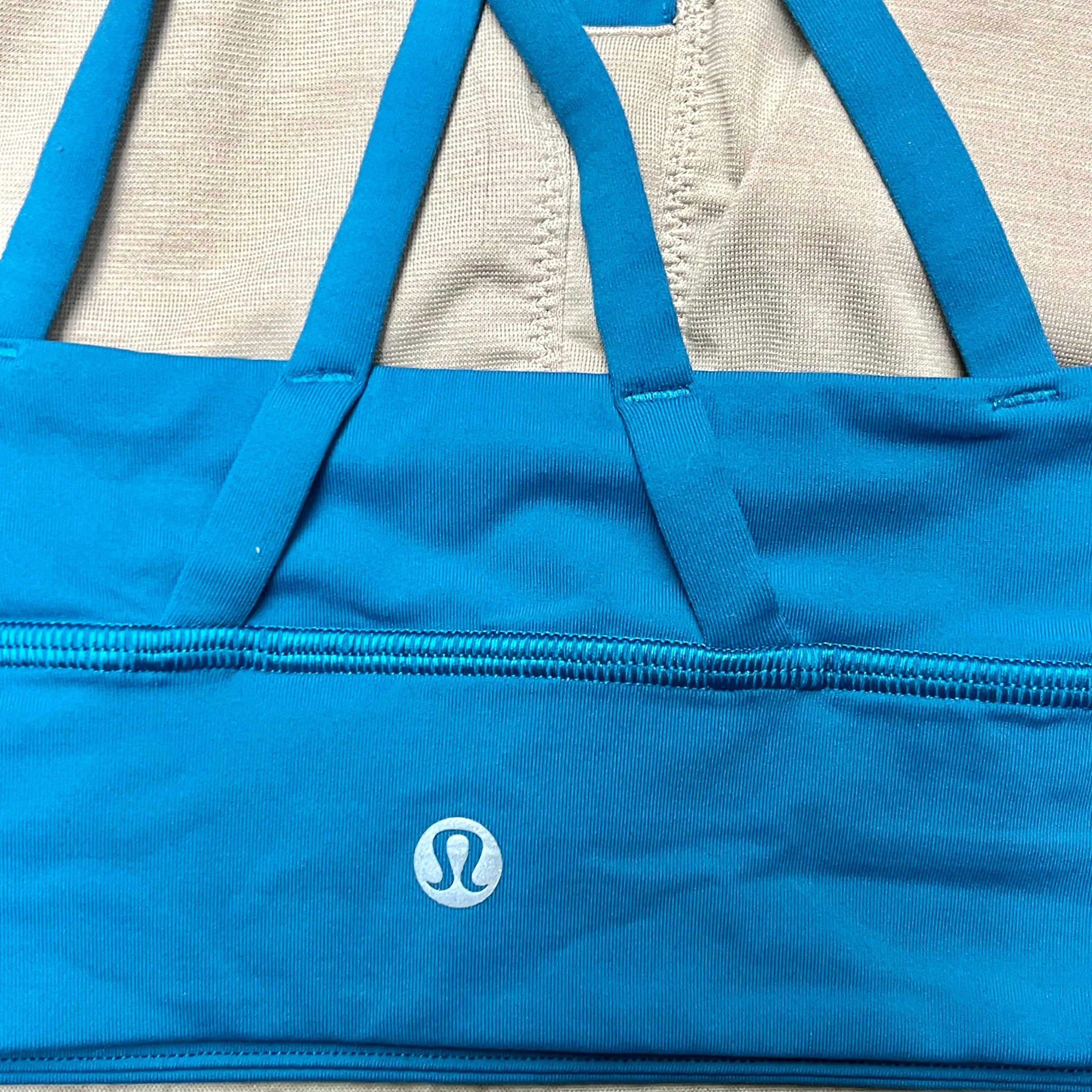 Athletic Bra By Lululemon In Blue, Size: 10