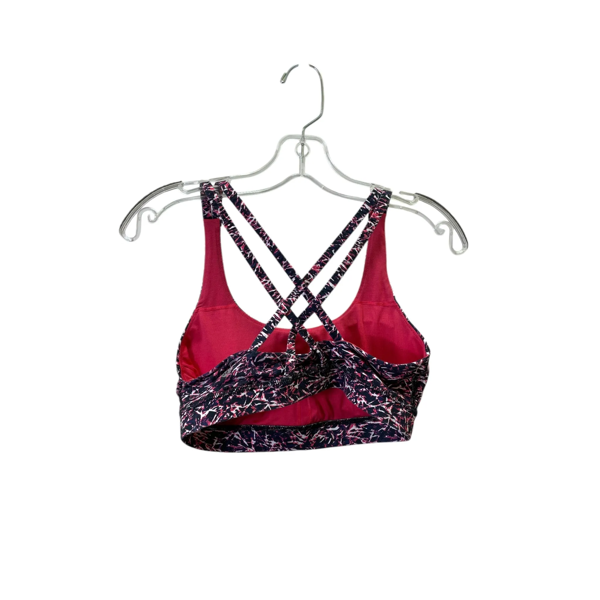 Athletic Bra By Lululemon In Pink & Purple, Size:M