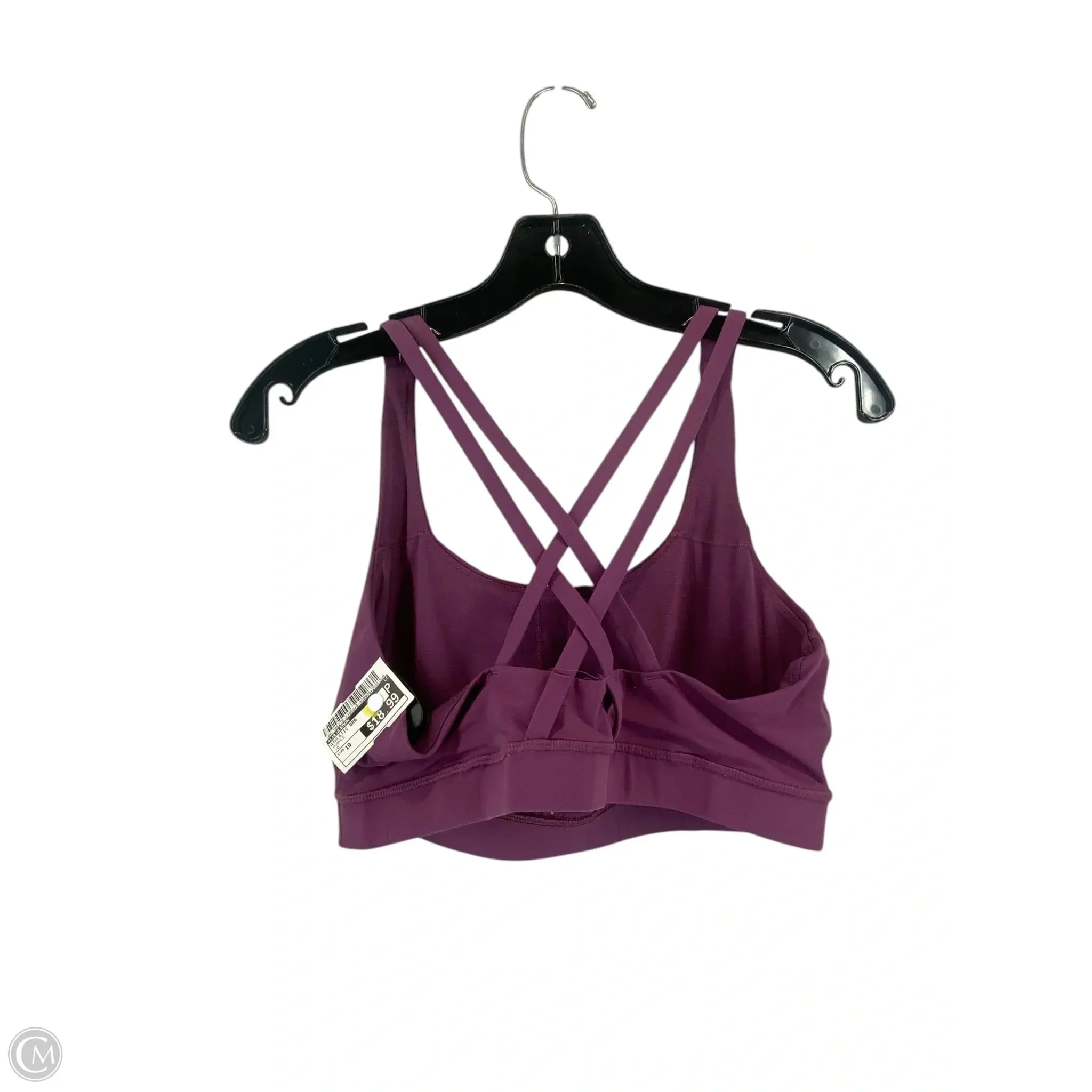 Athletic Bra By Lululemon In Purple, Size: 10