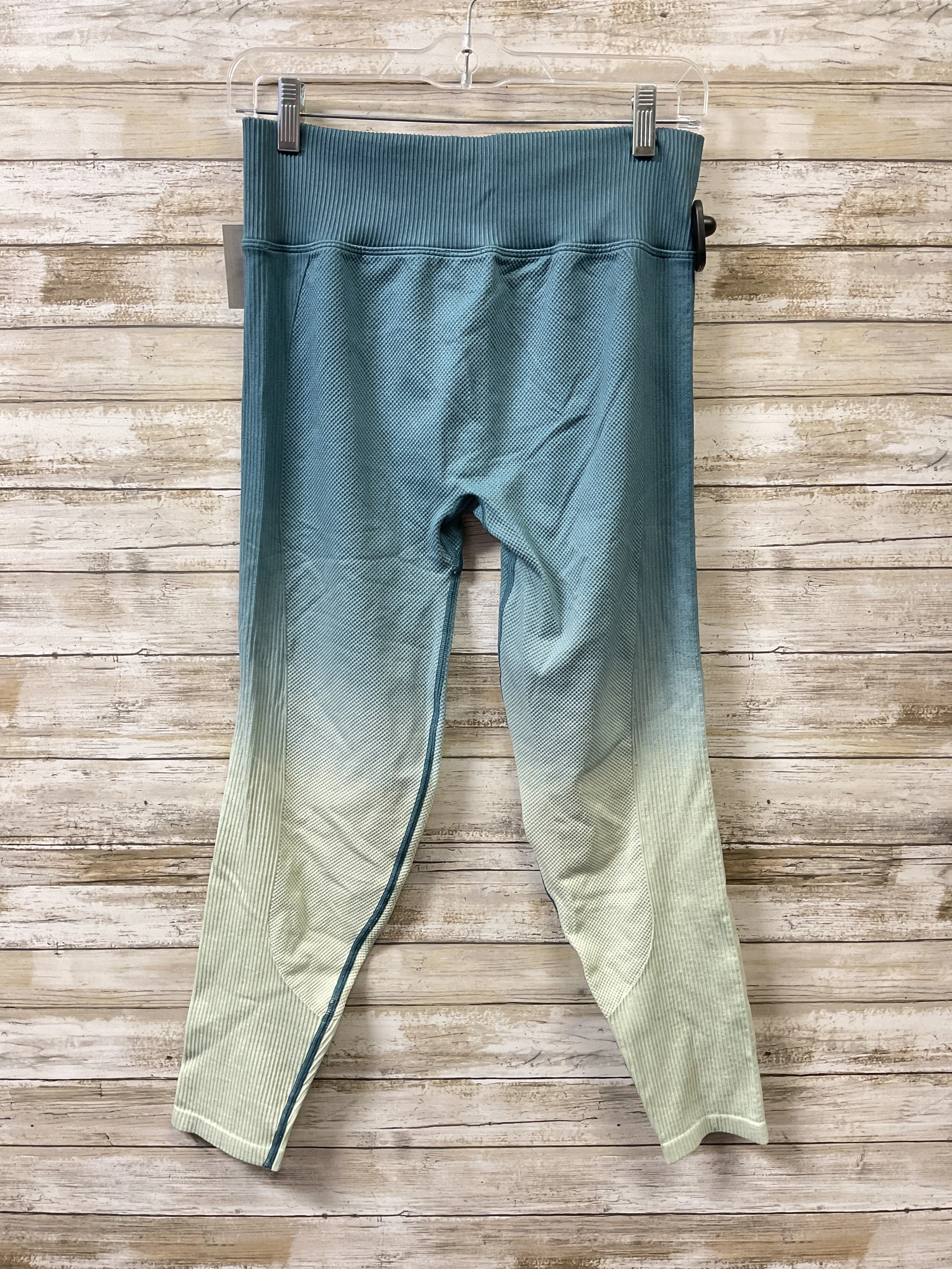 Athletic Leggings By Pink In Blue & Green, Size:L