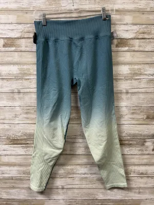 Athletic Leggings By Pink In Blue & Green, Size:L