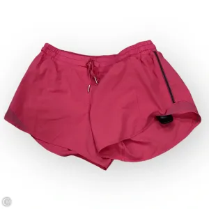 Athletic Shorts By Lululemon In Pink, Size: 10