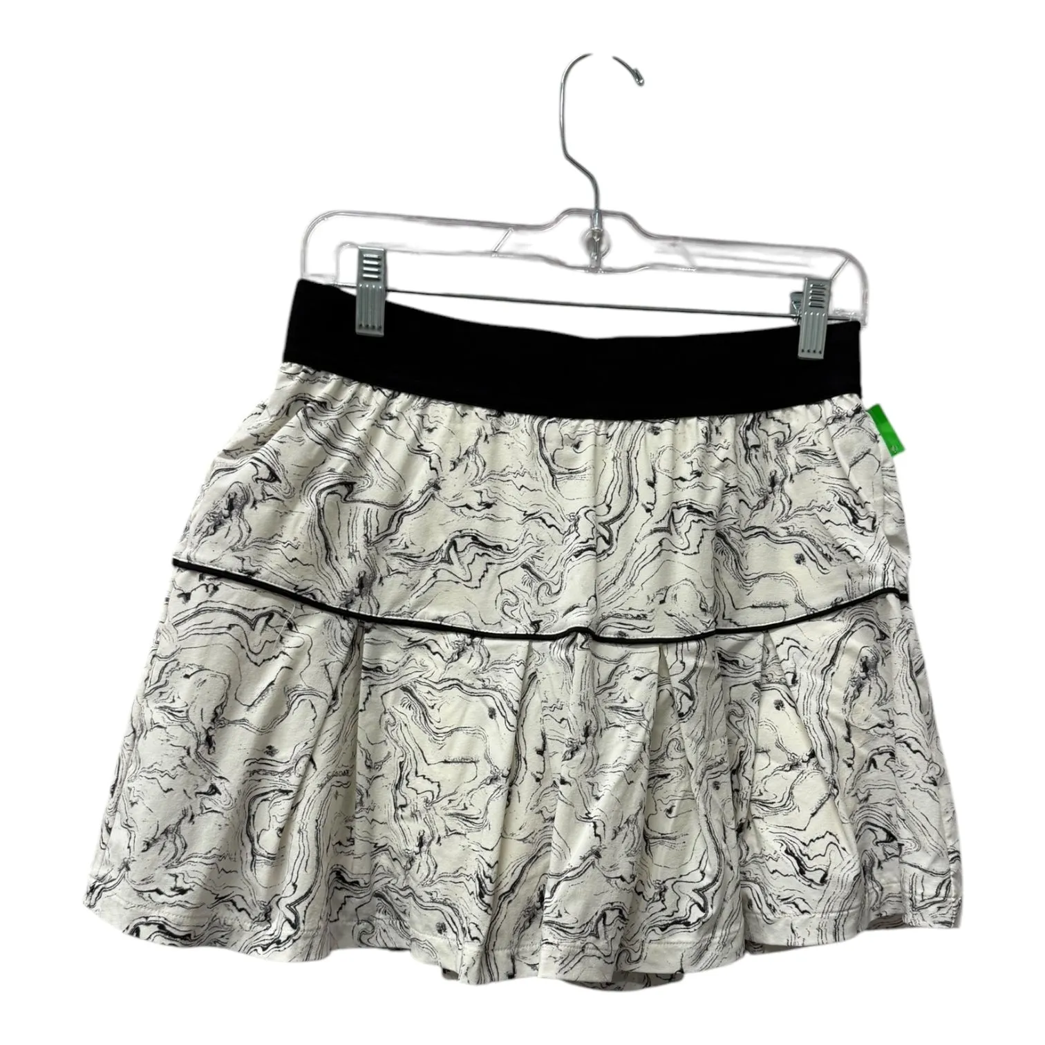 Athletic Skort By Mono B In Black & White, Size:M
