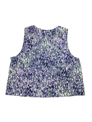 Athletic Tank Top By Athleta In Green & Purple, Size:L