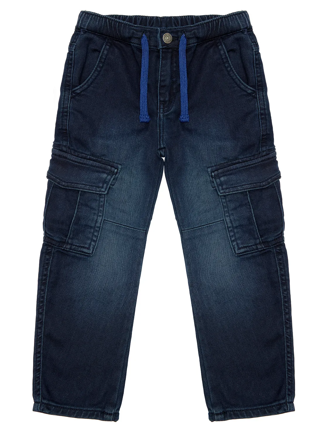Blue Denim Cargo Pants (2-7)