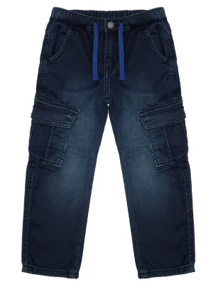 Blue Denim Cargo Pants (2-7)
