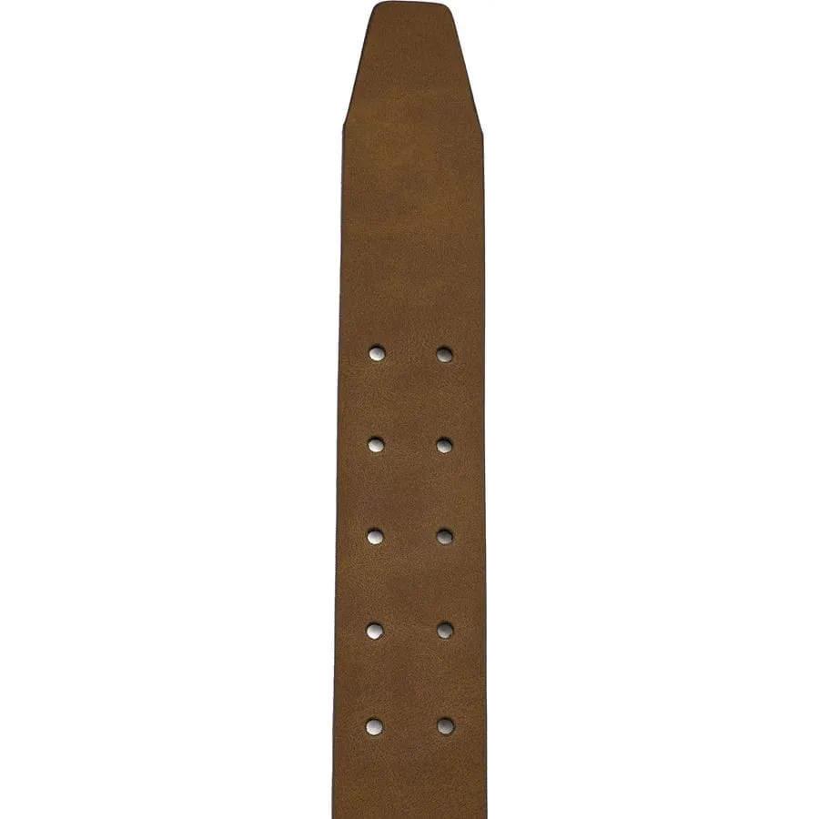 Casual Men's Vegan Leather Belt | Tan