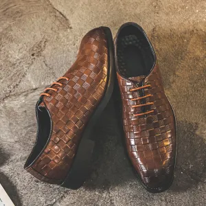 Casual Trendy Soft Lace-up Business Plus Size Dress Men Dress Shoes