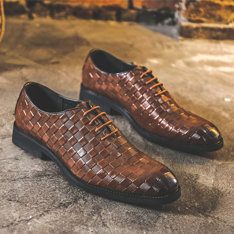 Casual Trendy Soft Lace-up Business Plus Size Dress Men Dress Shoes
