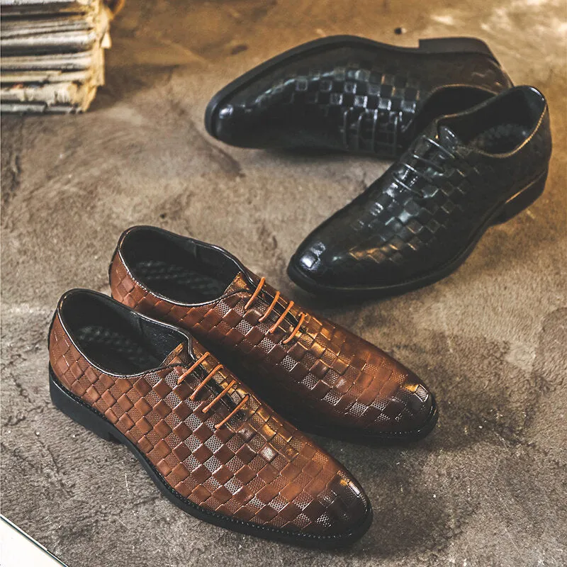 Casual Trendy Soft Lace-up Business Plus Size Dress Men Dress Shoes