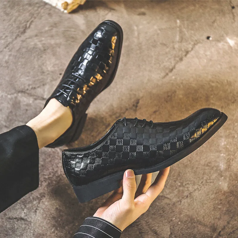 Casual Trendy Soft Lace-up Business Plus Size Dress Men Dress Shoes
