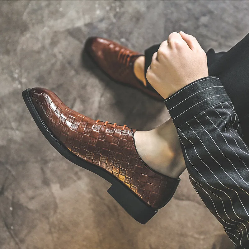 Casual Trendy Soft Lace-up Business Plus Size Dress Men Dress Shoes