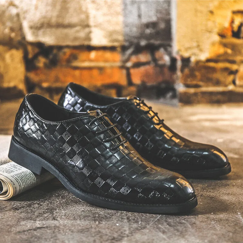 Casual Trendy Soft Lace-up Business Plus Size Dress Men Dress Shoes