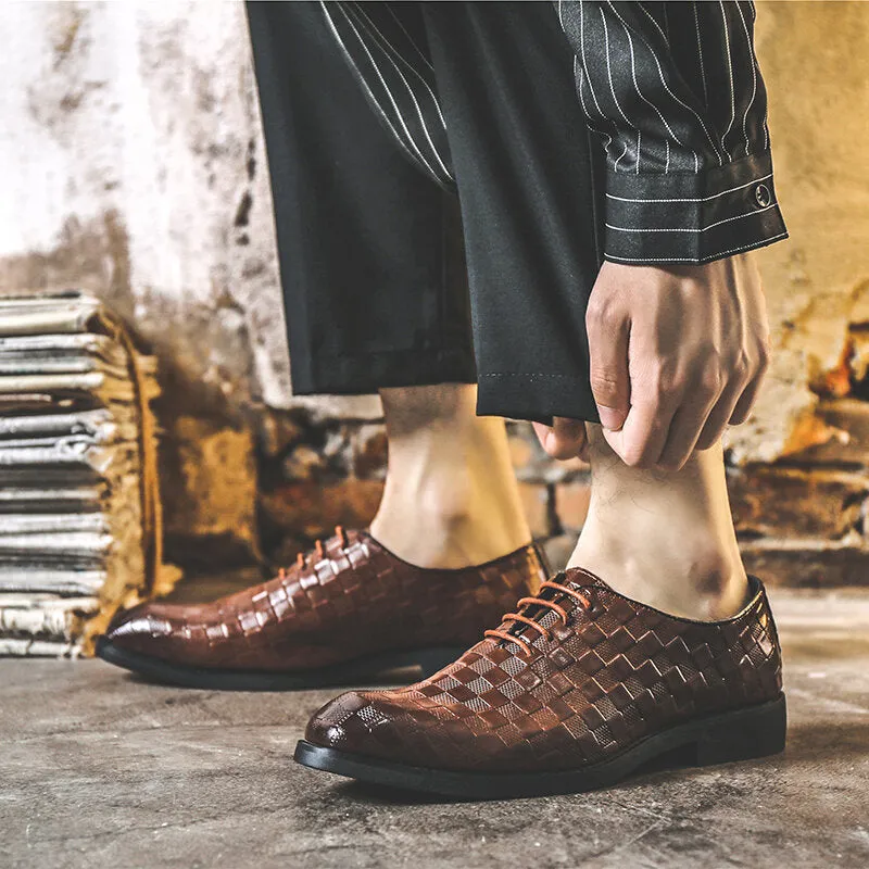 Casual Trendy Soft Lace-up Business Plus Size Dress Men Dress Shoes