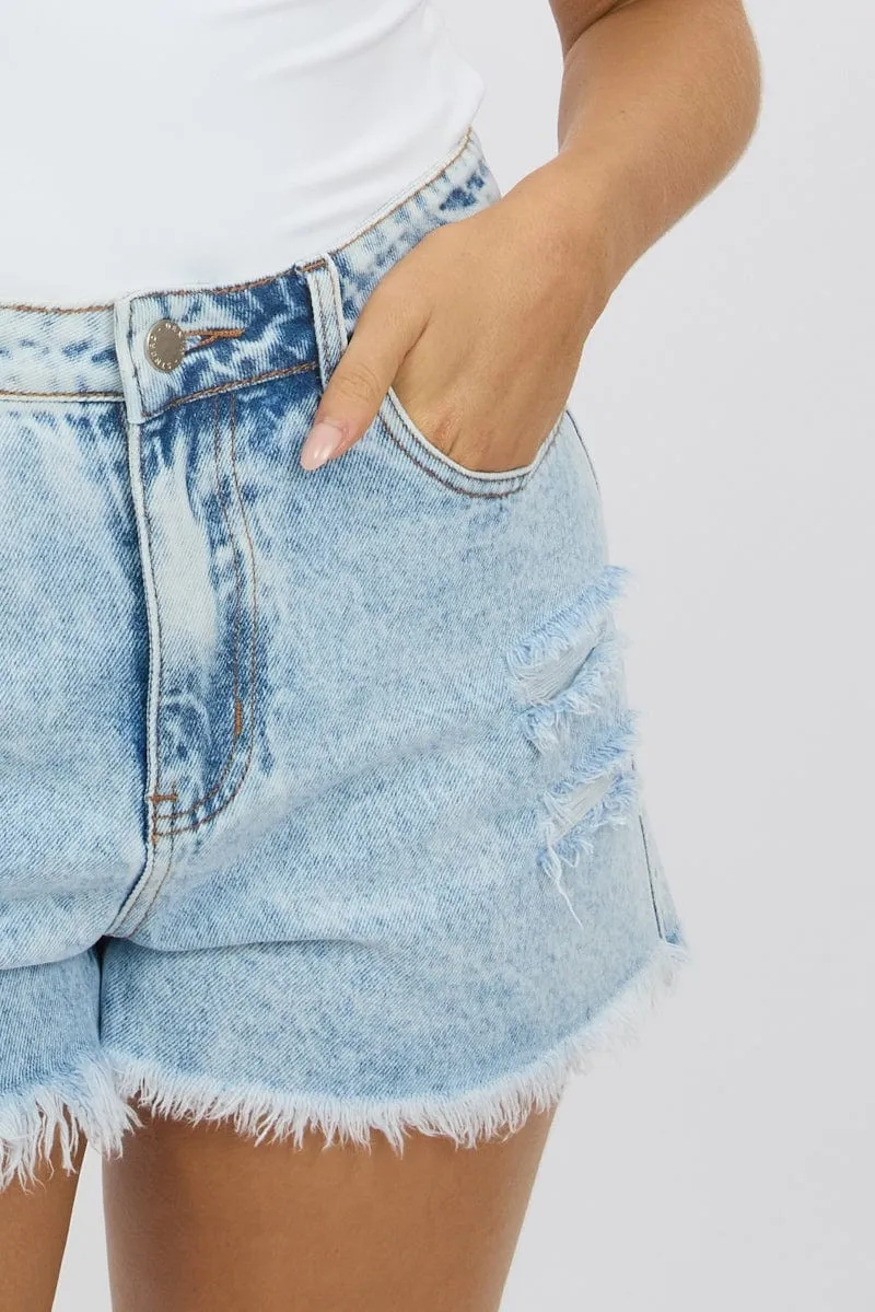 Denim Relaxed Short High Rise