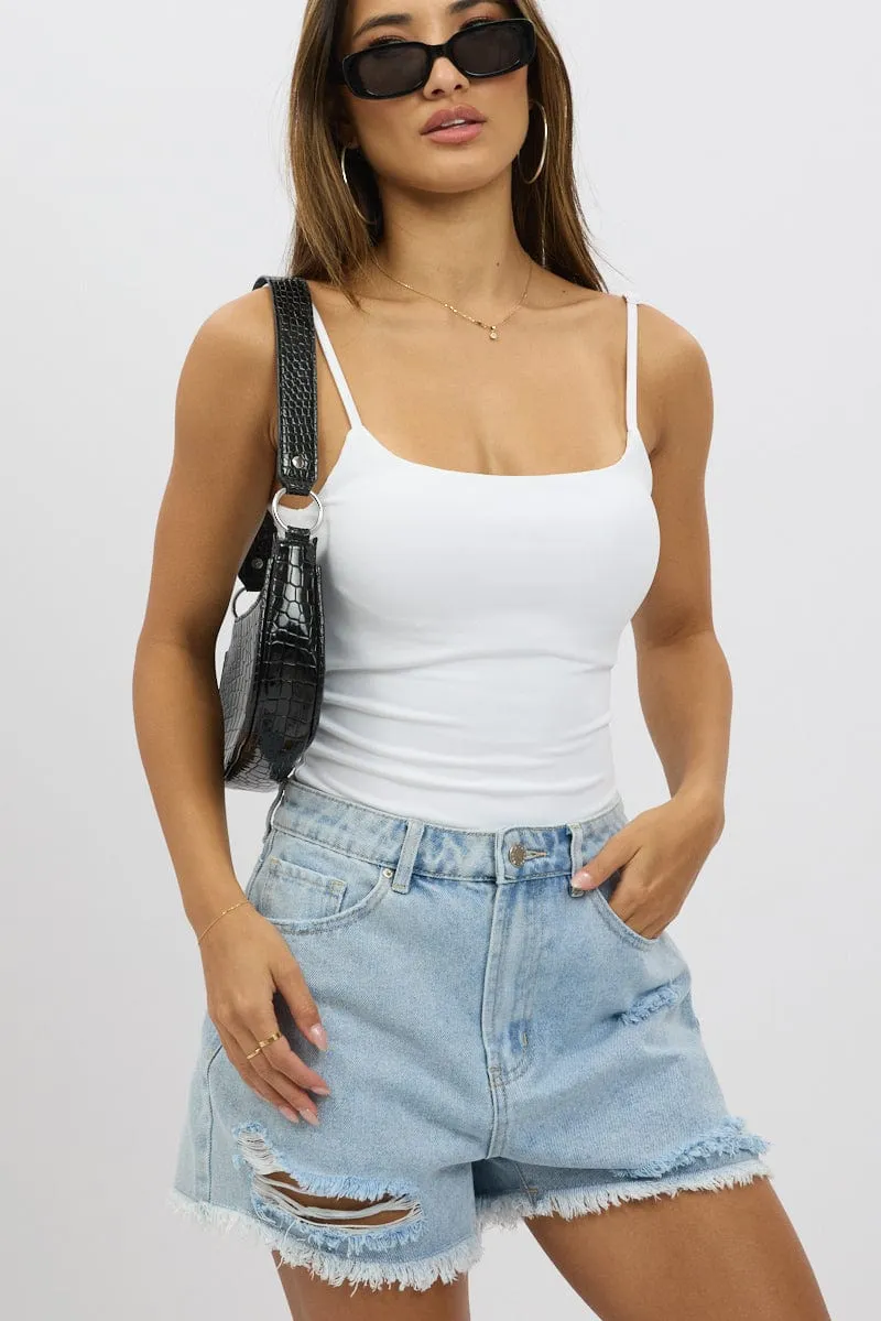 Denim Relaxed Short High Rise