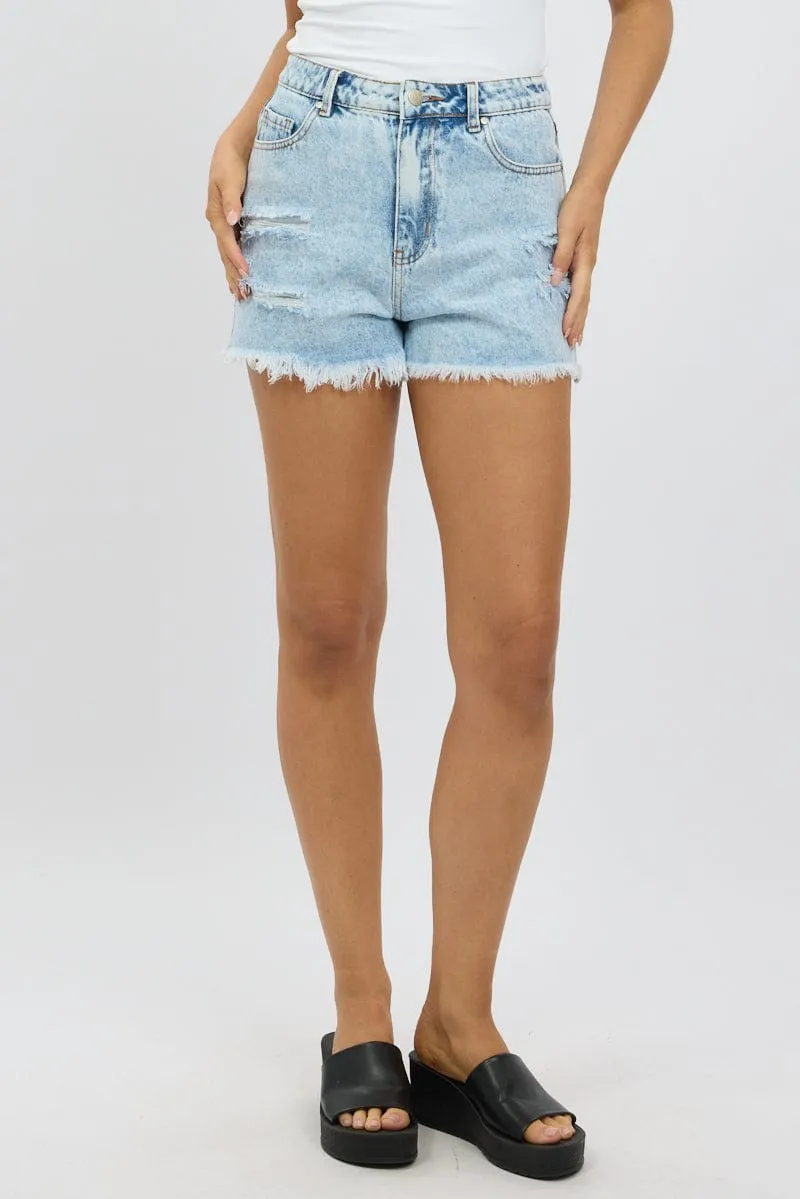 Denim Relaxed Short High Rise