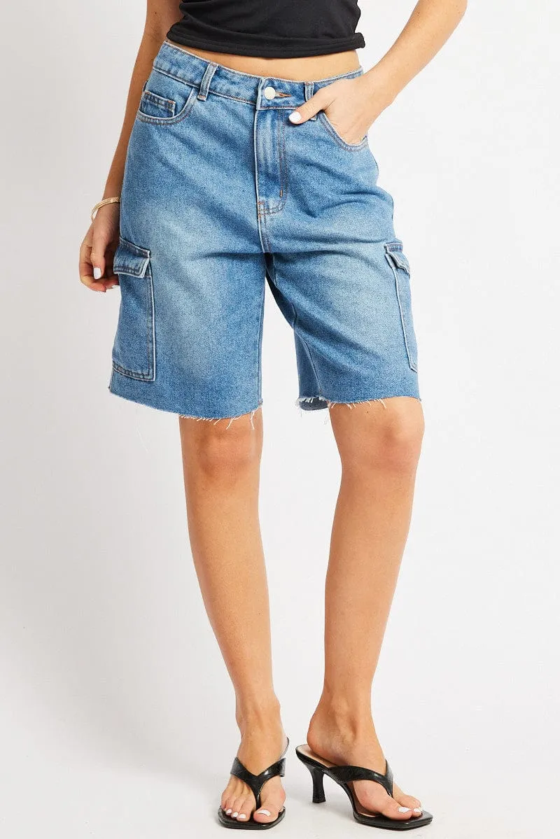 Denim Relaxed Shorts