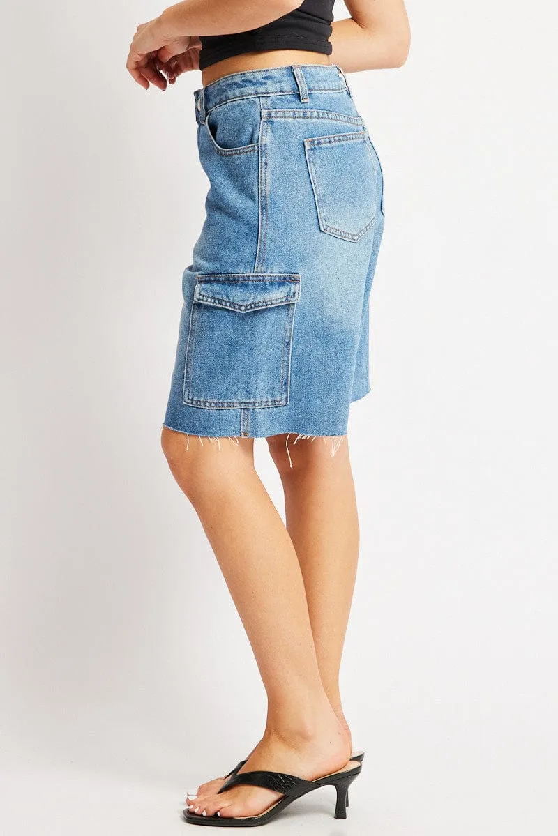 Denim Relaxed Shorts