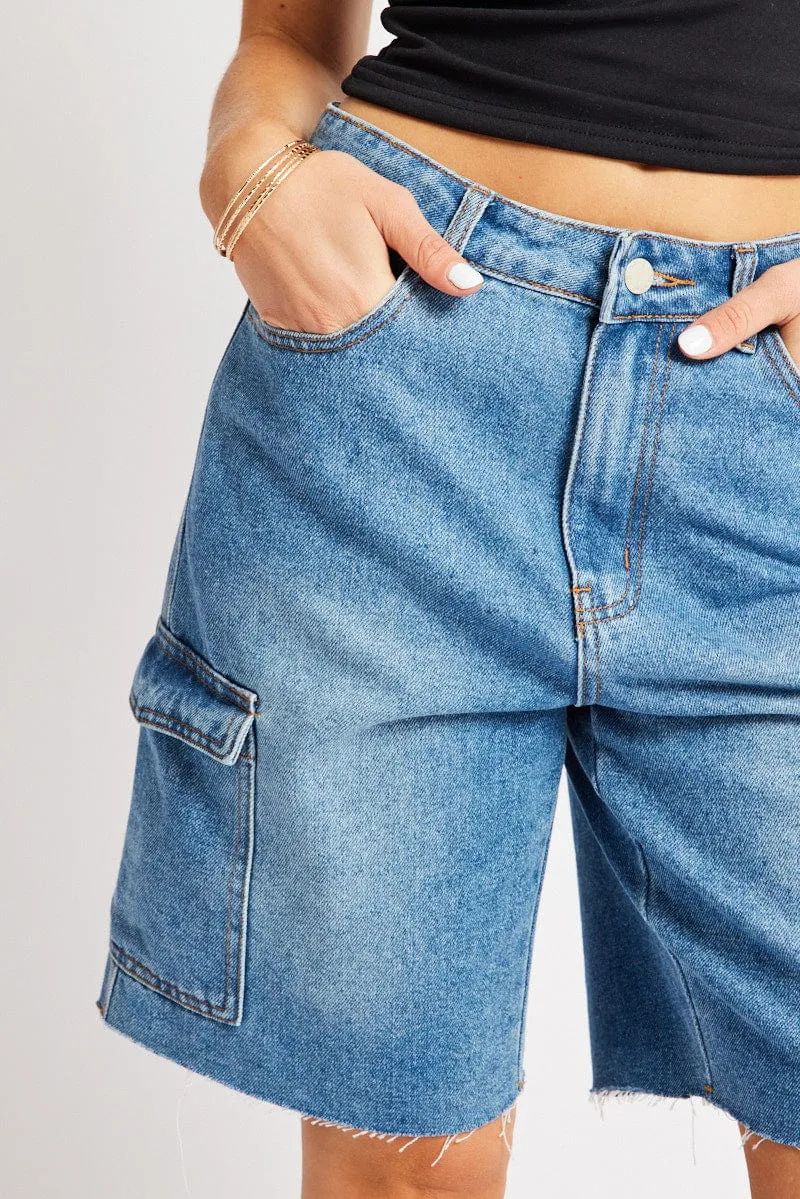 Denim Relaxed Shorts