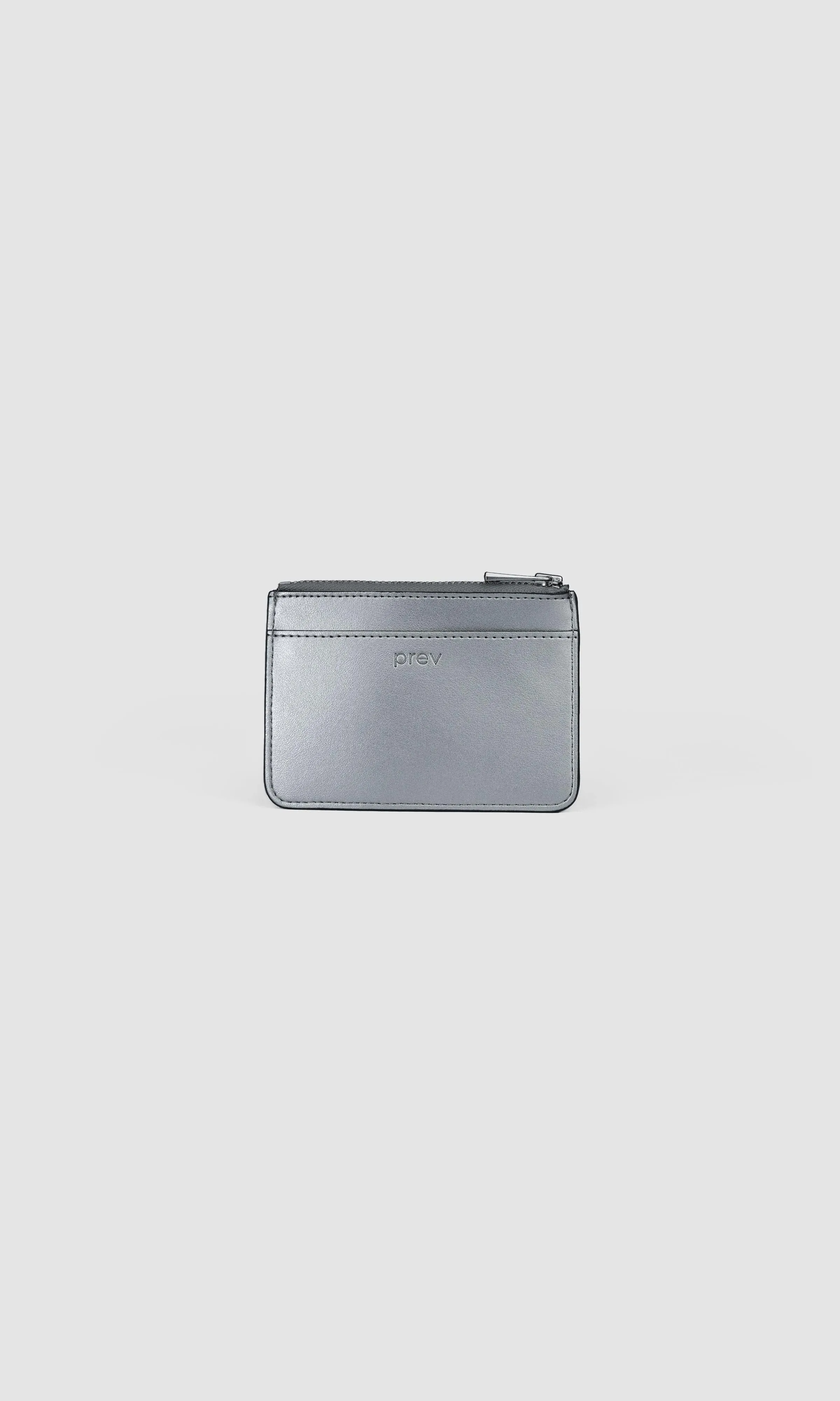 Egalite Vegan Apple Leather Card Holder | Silver