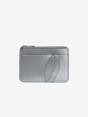 Egalite Vegan Apple Leather Card Holder | Silver