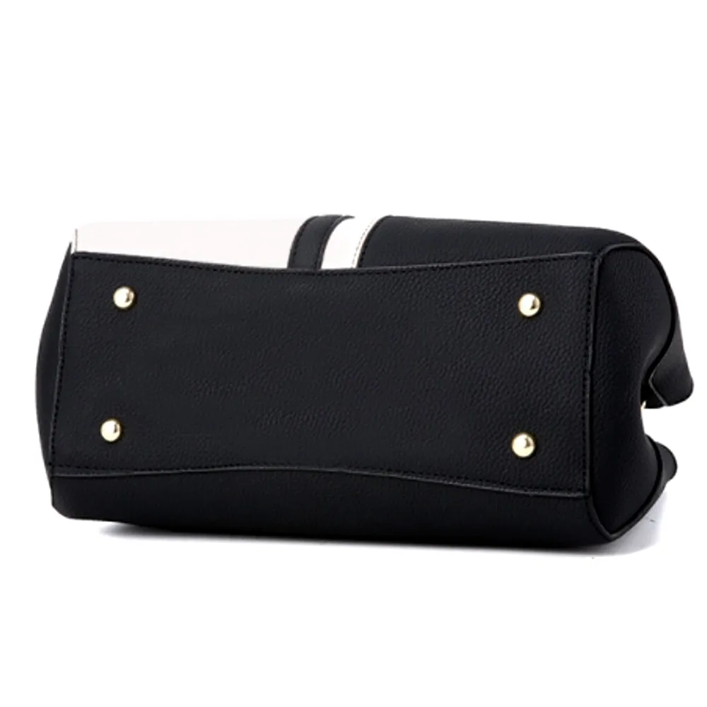 Elegant Contrast Color Simple Fashion Handbag Single Shoulder Oblique