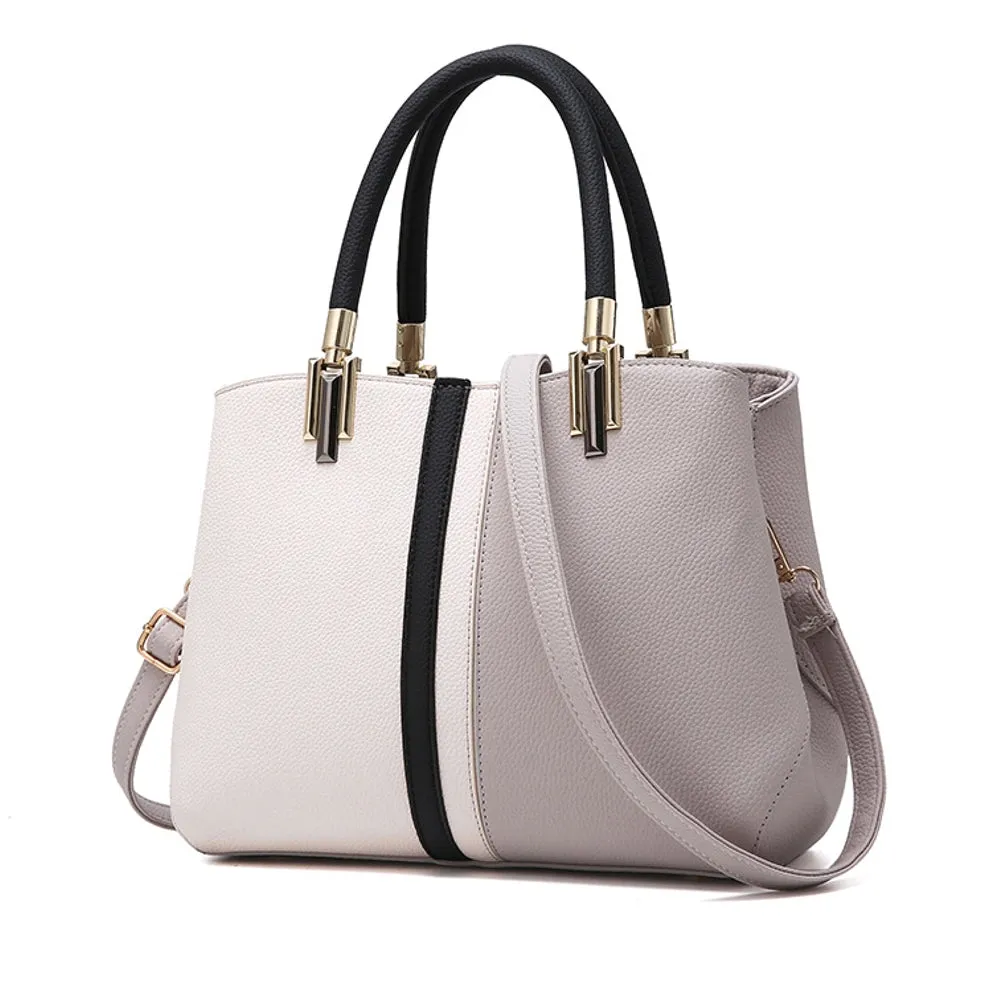 Elegant Contrast Color Simple Fashion Handbag Single Shoulder Oblique