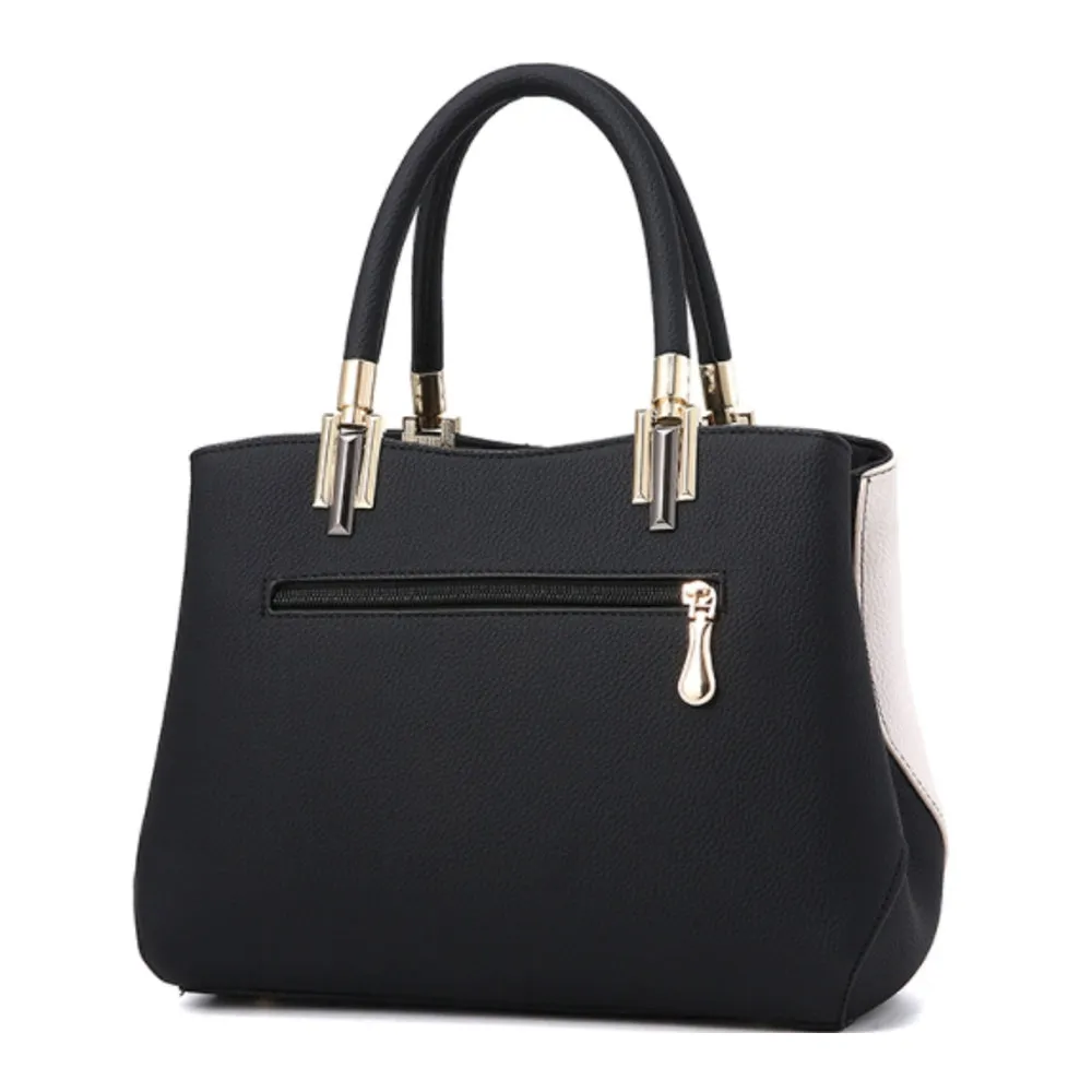 Elegant Contrast Color Simple Fashion Handbag Single Shoulder Oblique