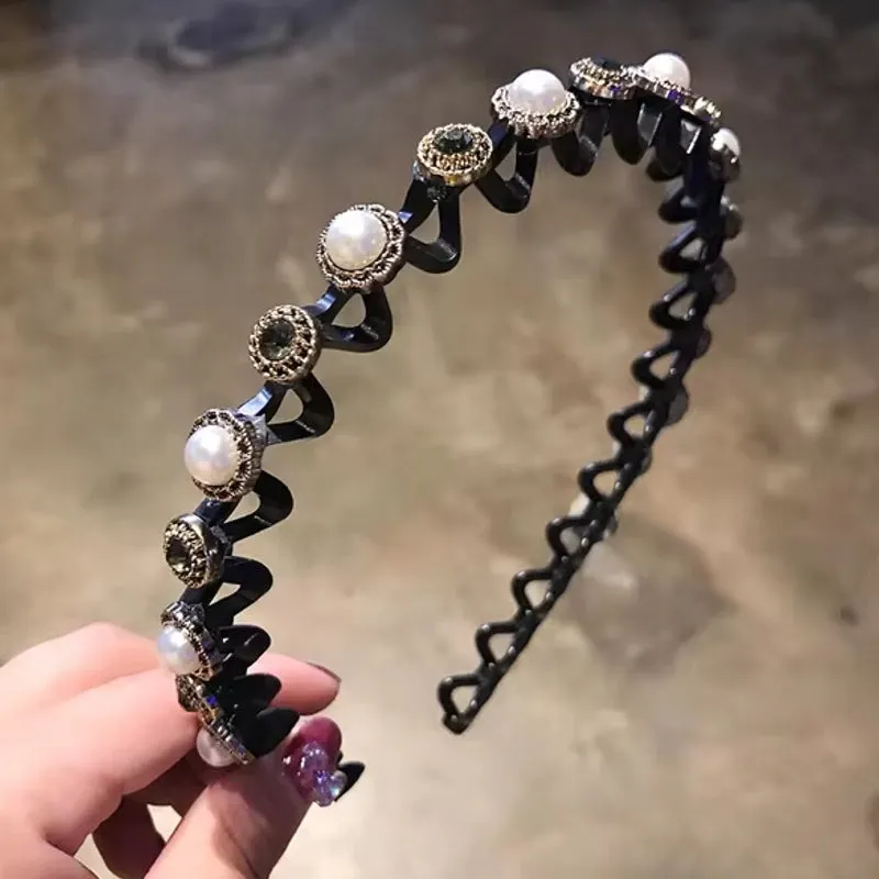 Fashion Rhinestone Women Hair Hoop Bands