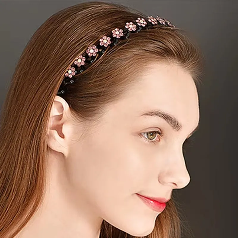 Fashion Rhinestone Women Hair Hoop Bands