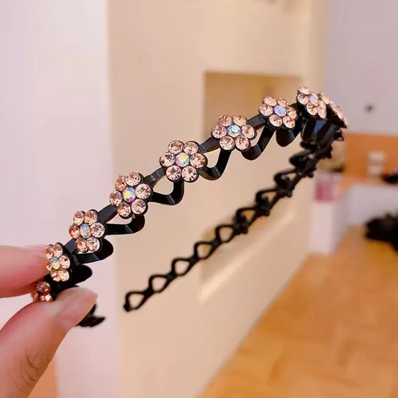 Fashion Rhinestone Women Hair Hoop Bands