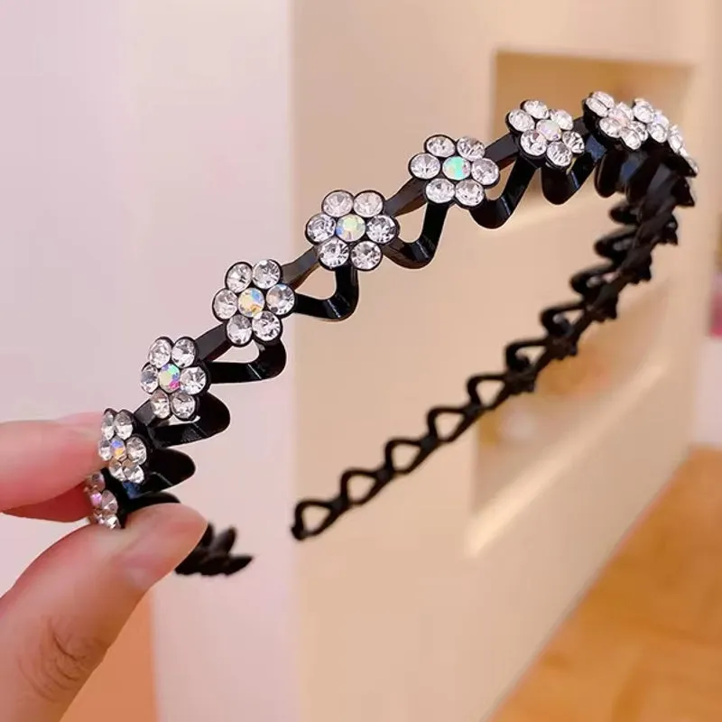 Fashion Rhinestone Women Hair Hoop Bands