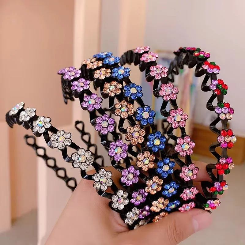Fashion Rhinestone Women Hair Hoop Bands