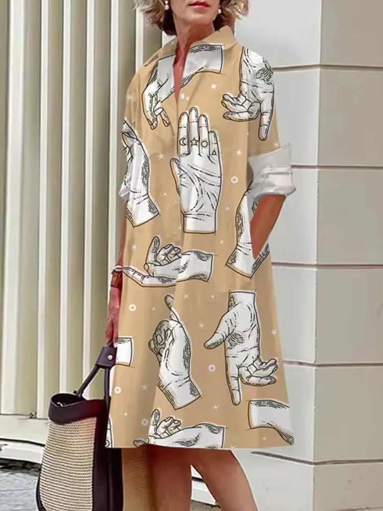 Fashion Street Shirt Midi Dress