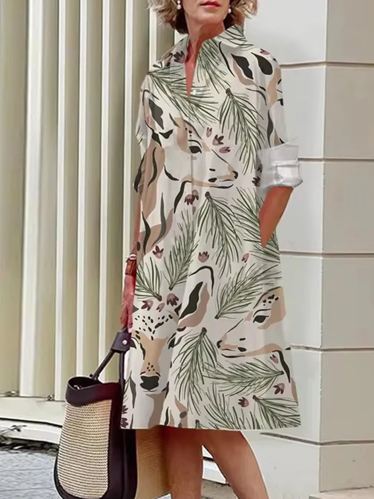 Fashion Street Shirt Midi Dress