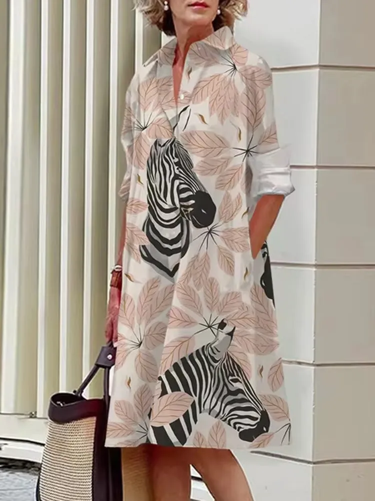 Fashion Street Shirt Midi Dress