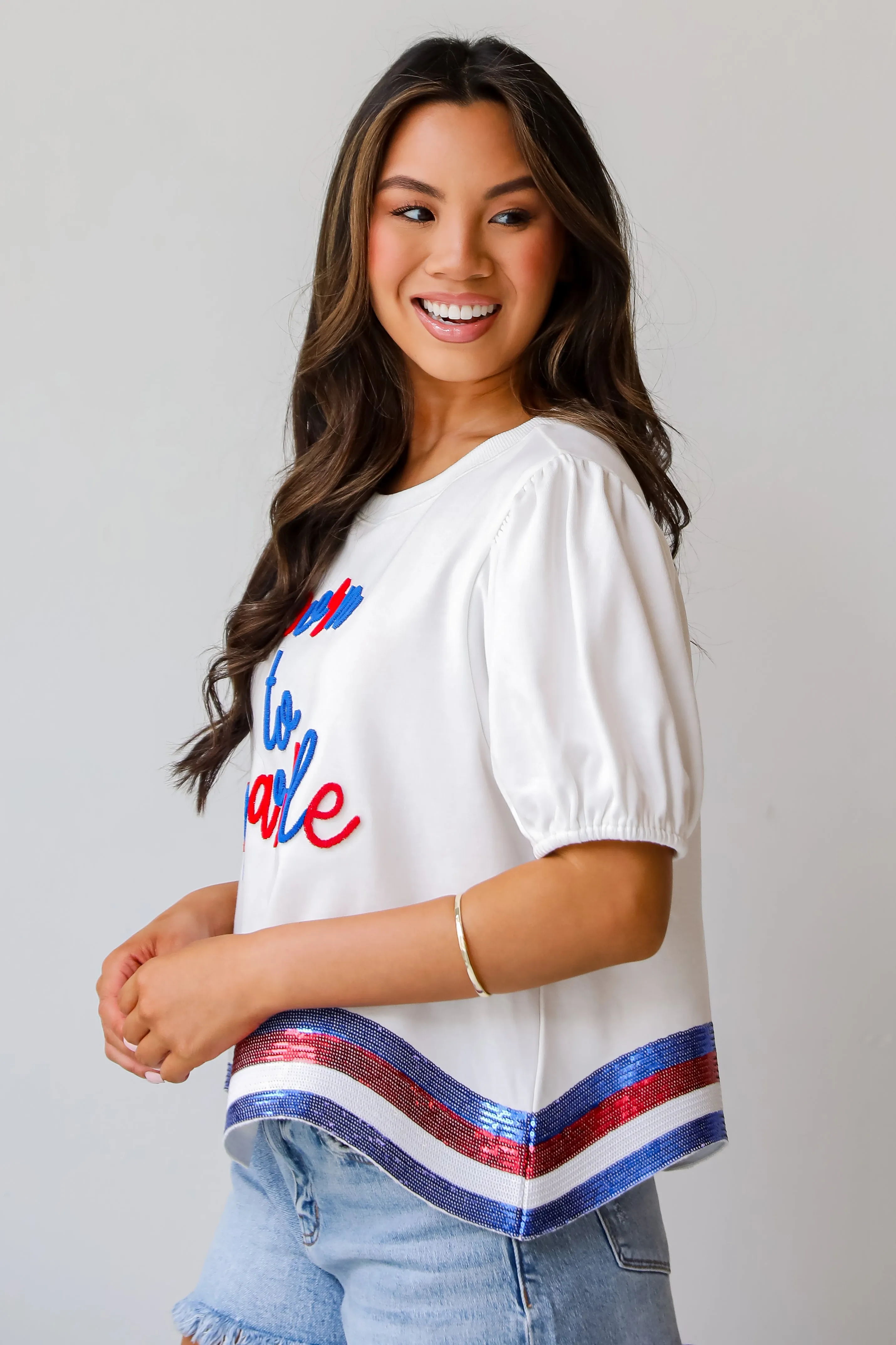 FINAL SALE - Born To Sparkle Sequin Top