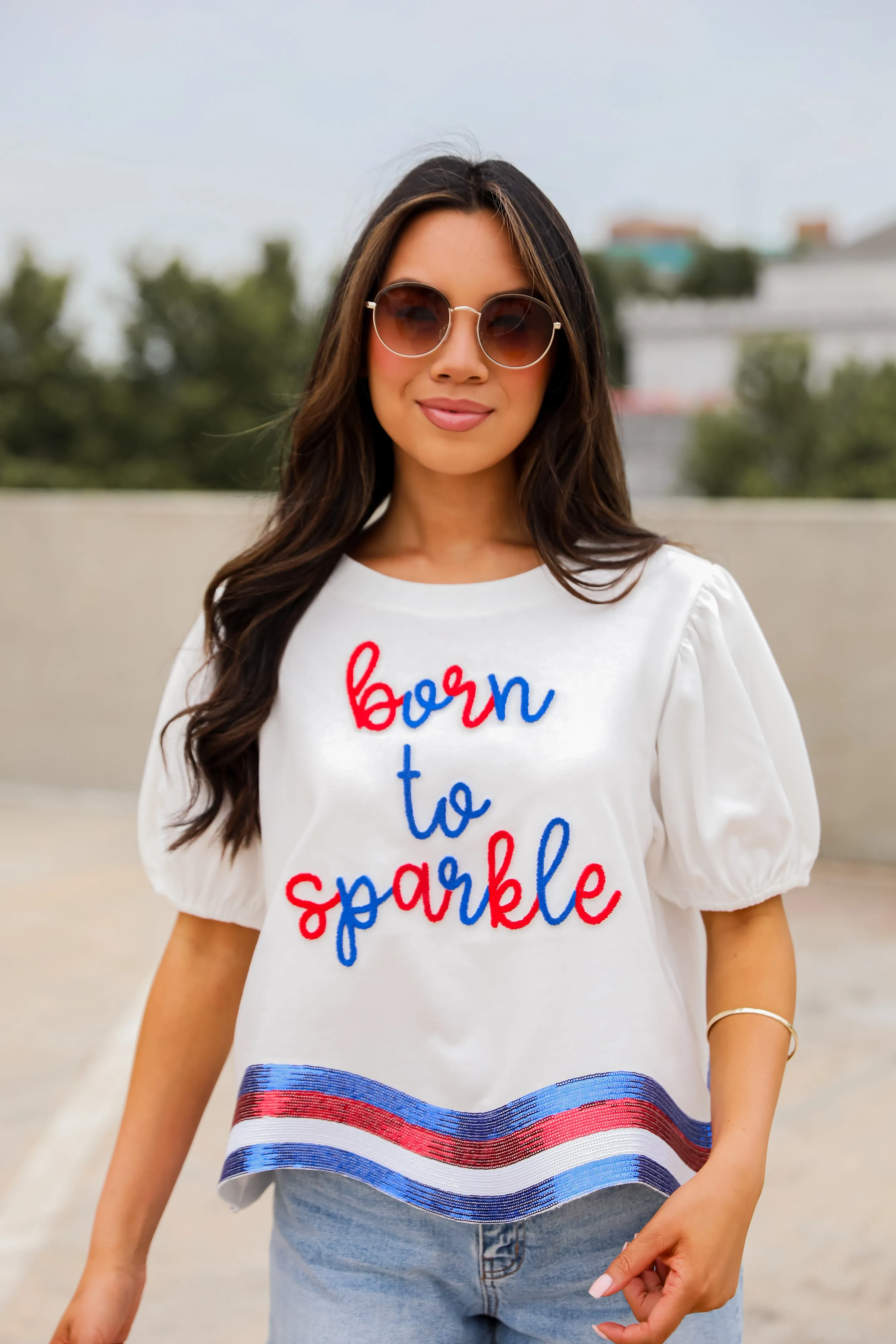 FINAL SALE - Born To Sparkle Sequin Top