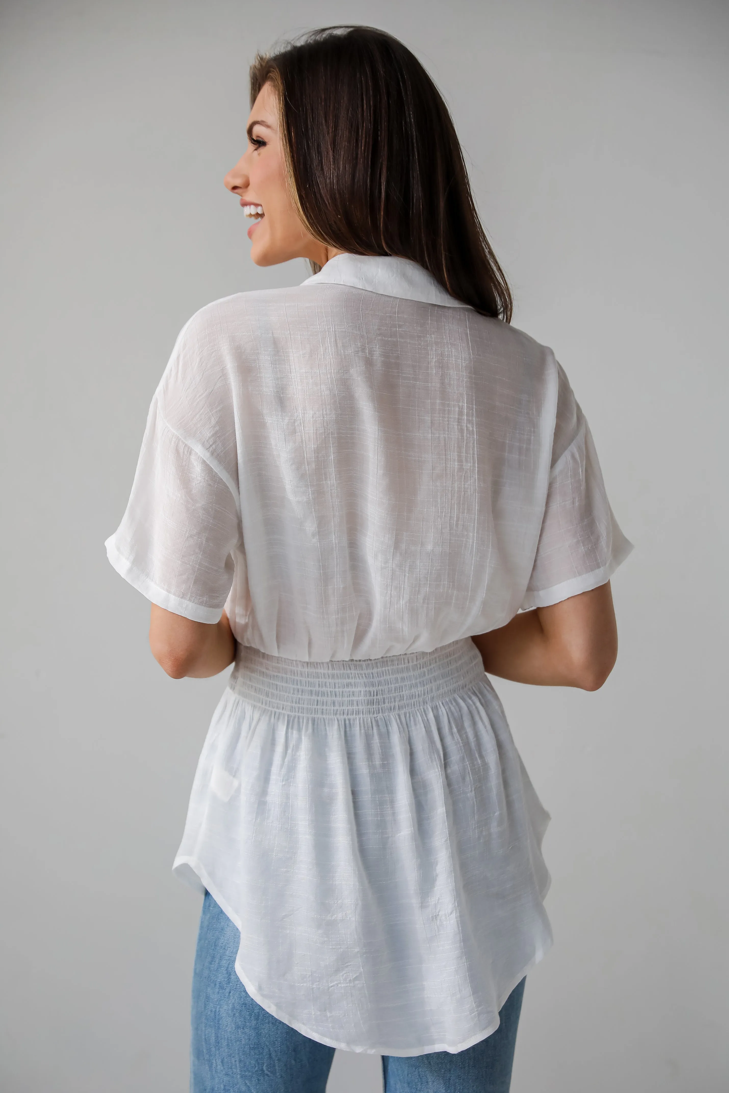 FINAL SALE - Dakota Peplum Blouse - DU DEAL