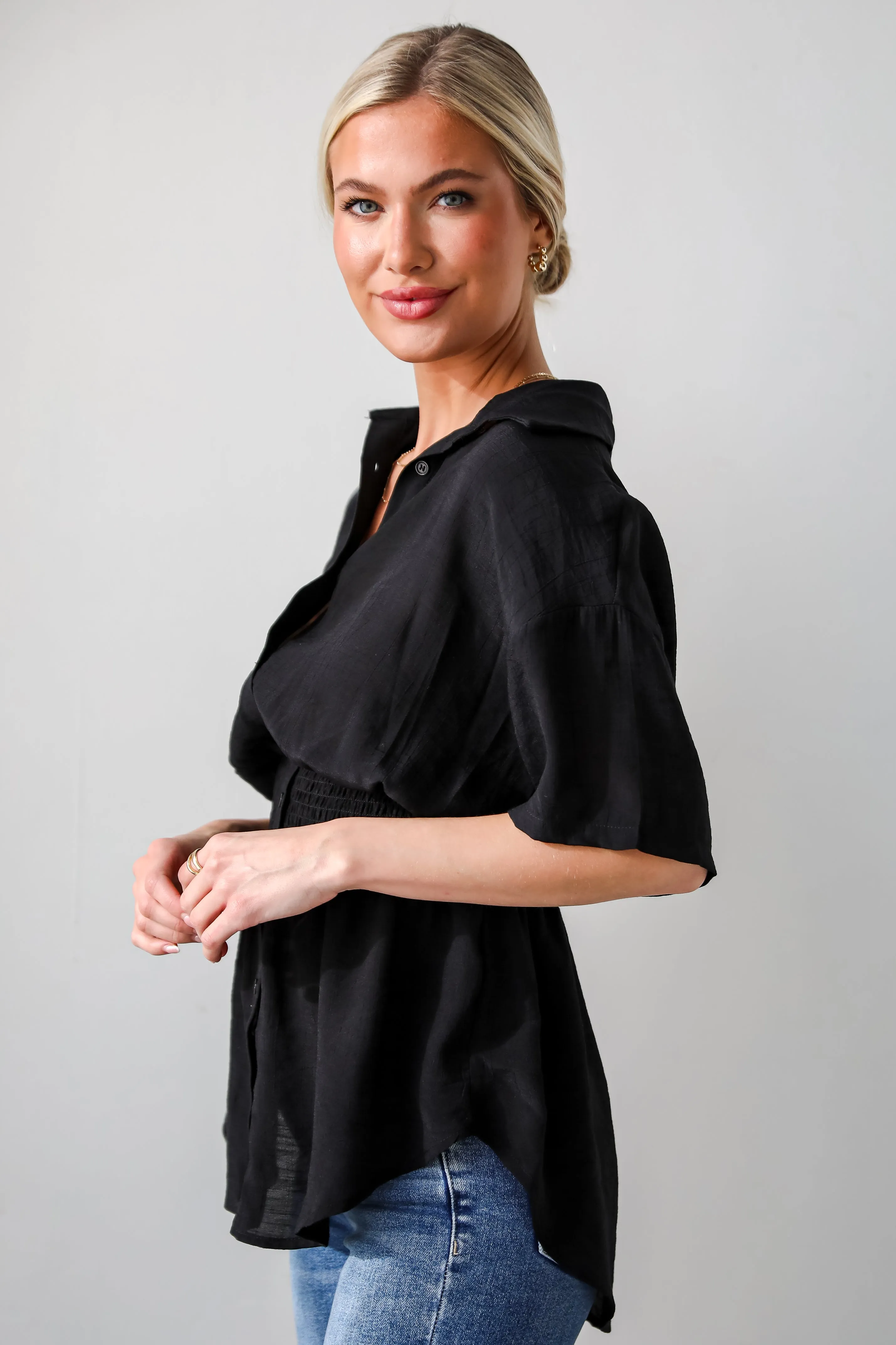 FINAL SALE - Dakota Peplum Blouse - DU DEAL